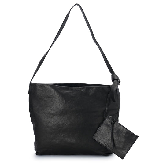 TOSH LARGE SOFT SHOULDER BAG / 099:BLACK