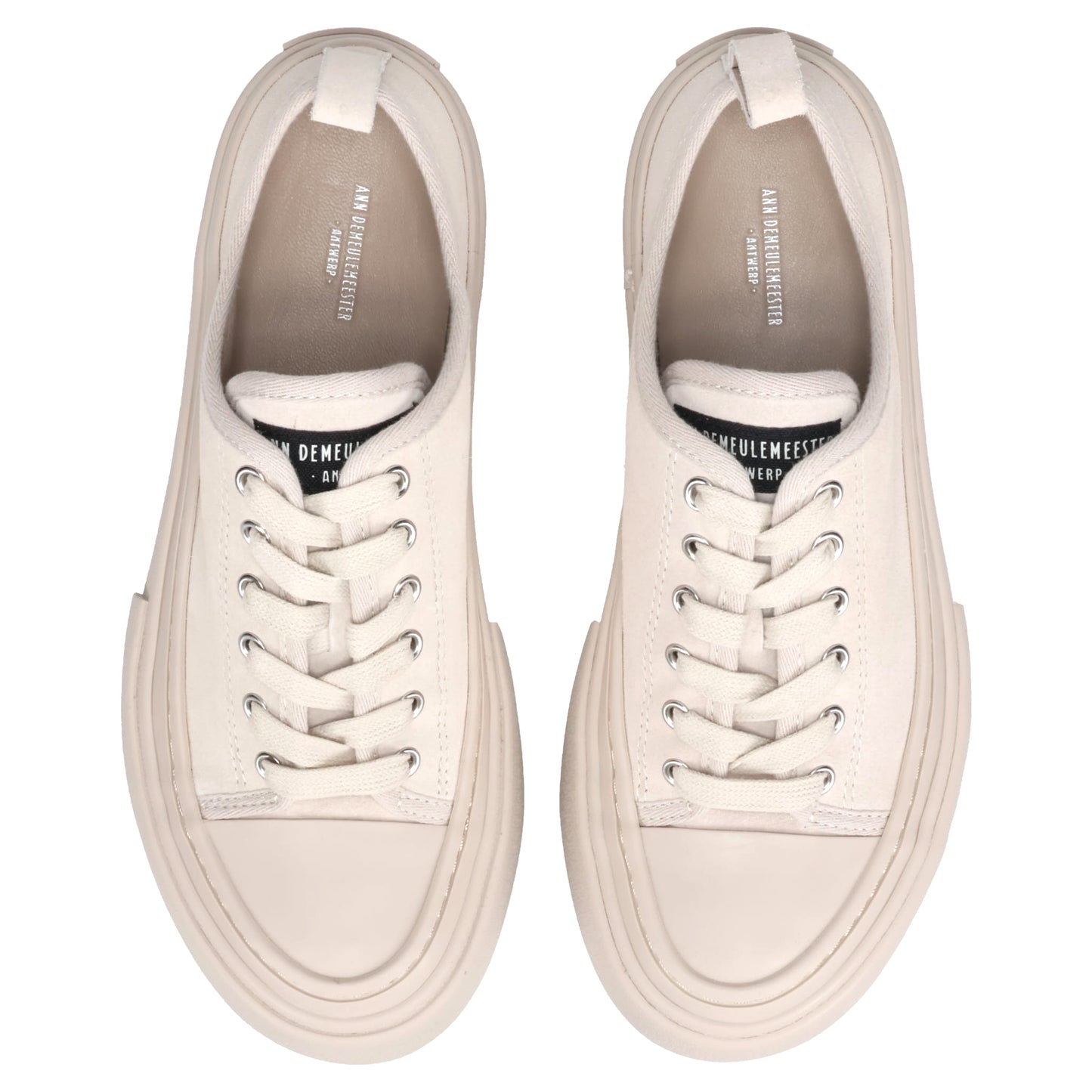 HALLI VULCANIZED LOW-TOP SNEAKERS / 004:CHALK
