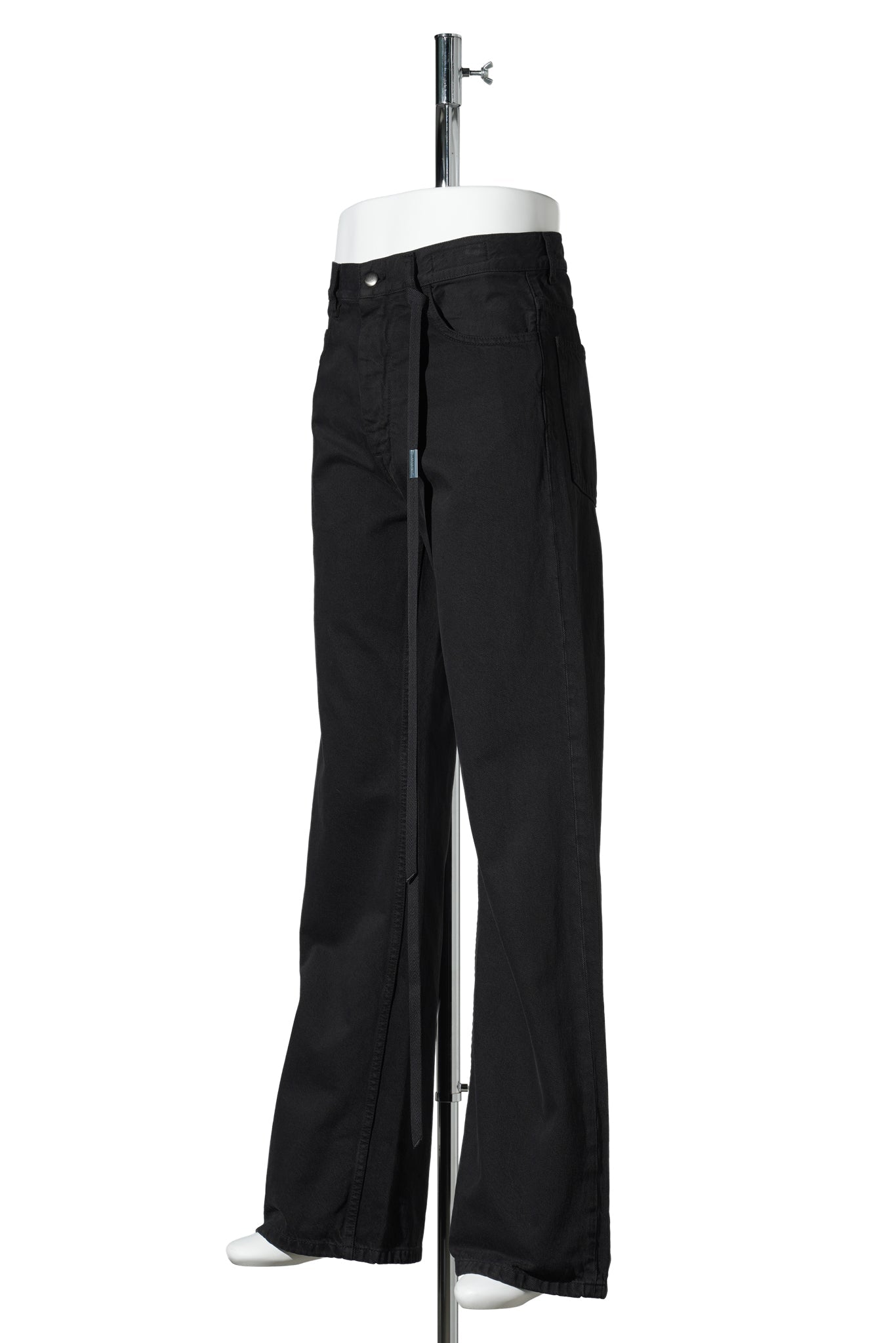MODEST 5-POCKETS RELAXED BOOTCUT TROUSERS / 099:BLACK