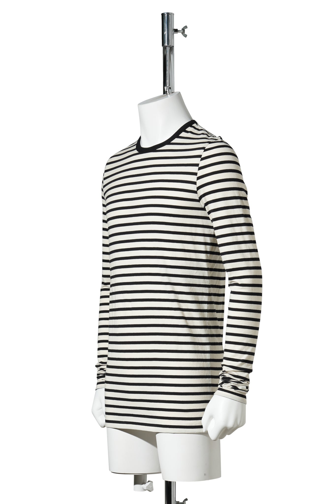 GREG SLIM FIT LONG SLEEVES T-SHIRT / D0094:BLACK/CHALK