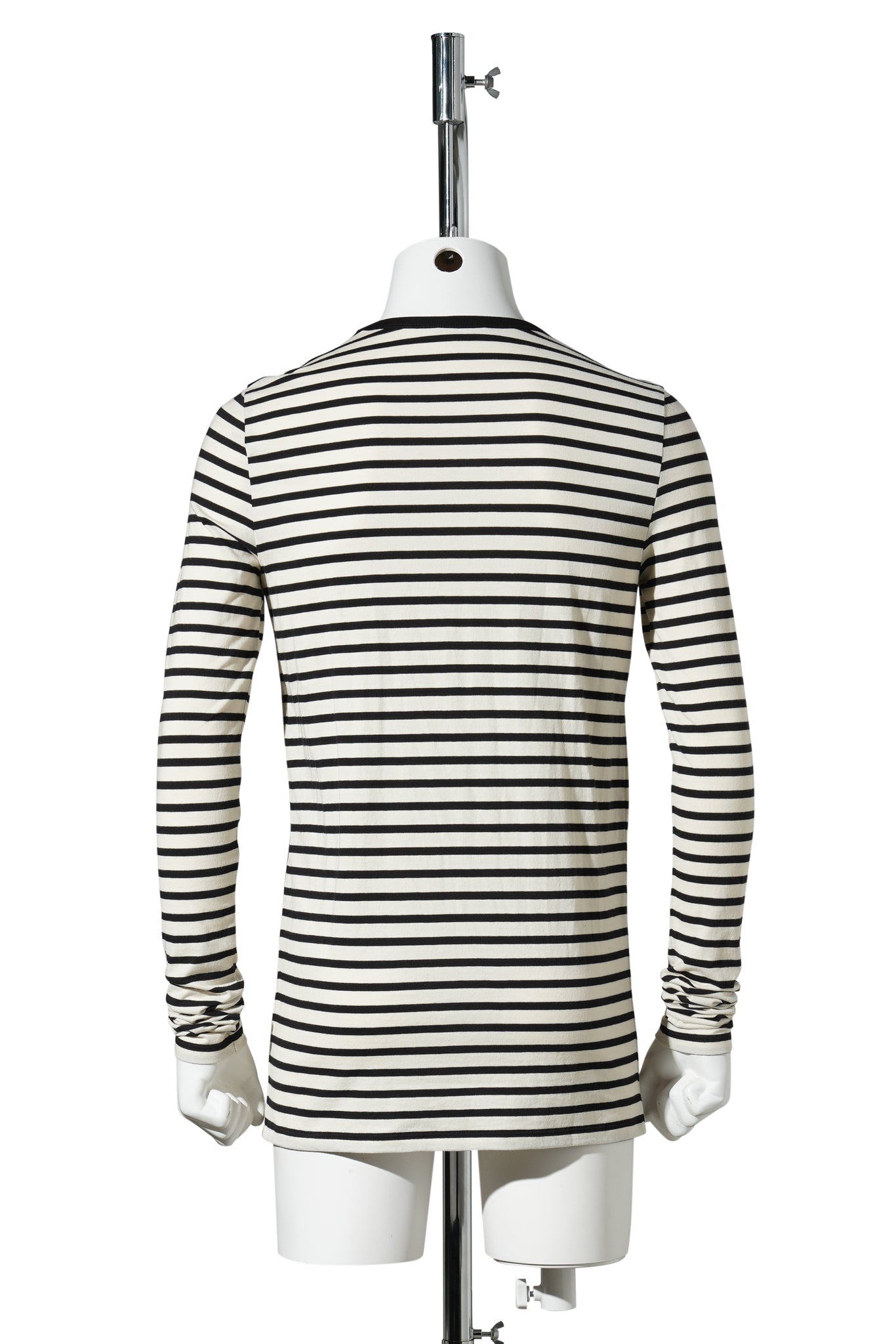 GREG SLIM FIT LONG SLEEVES T-SHIRT / D0094:BLACK/CHALK