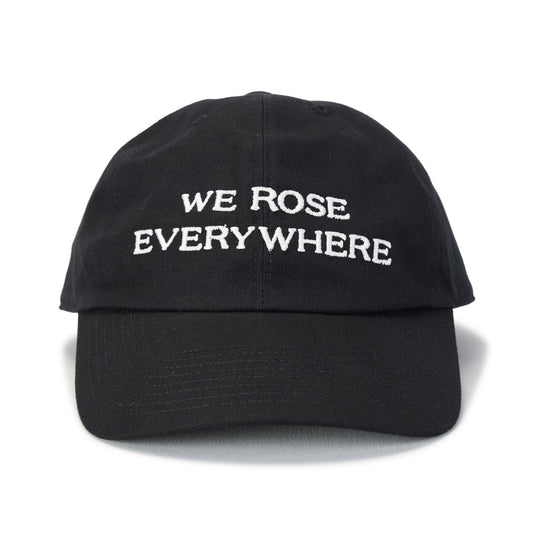 INI BASEBALL CAP WITH "WE ROSE EVERYWHERE" EMBROIDERY / 099:BLACK