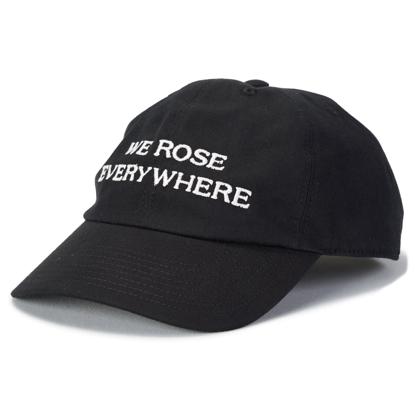 INI BASEBALL CAP WITH "WE ROSE EVERYWHERE" EMBROIDERY / 099:BLACK