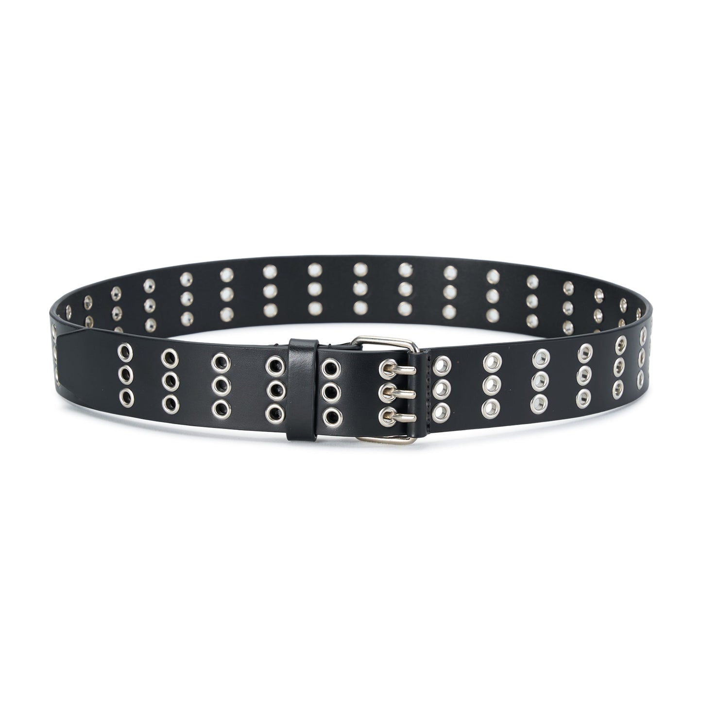 EZRA 4CM BELT WITH METAL EYELETS / 099:BLACK