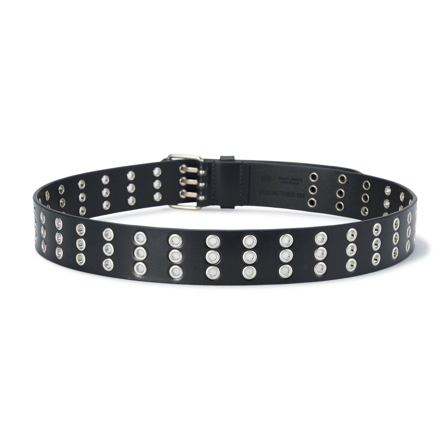 EZRA 4CM BELT WITH METAL EYELETS / 099:BLACK