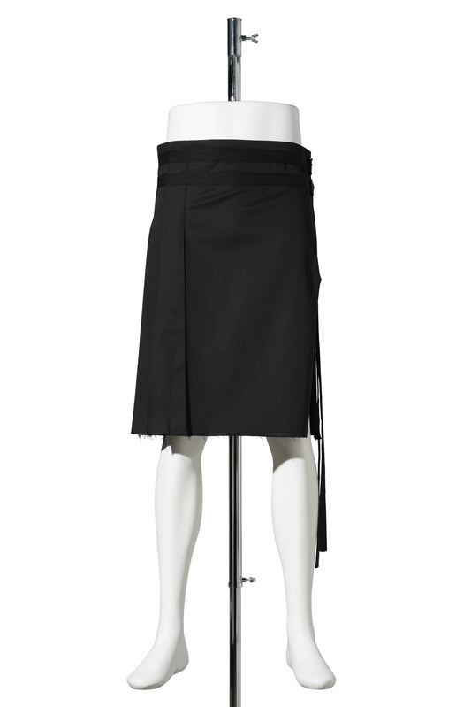 MANE KNEE LENGHT KILT / 099:BLACK