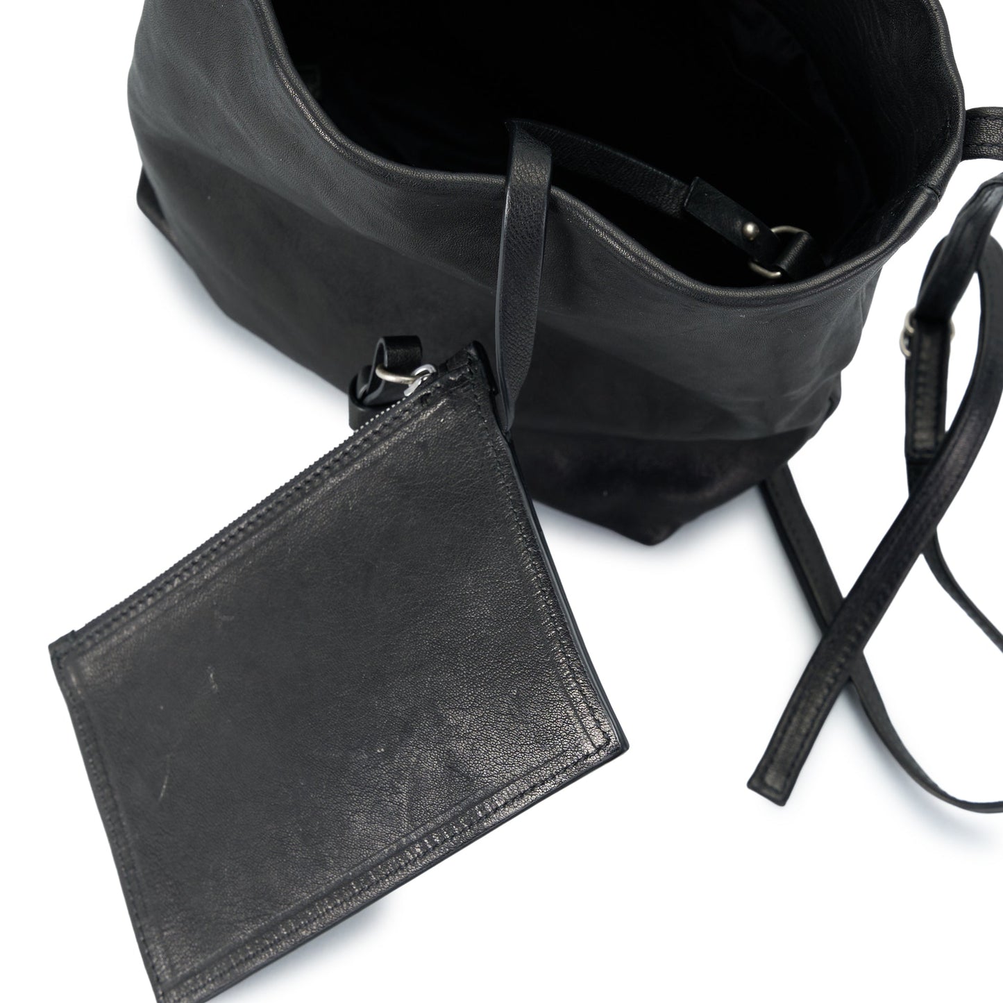 GER MINI SOFT SHOULDER BAG / 099:BLACK