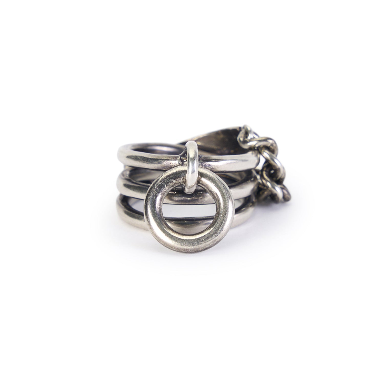 EIDA PLATE RING / 070:ANTIQUE SILVER