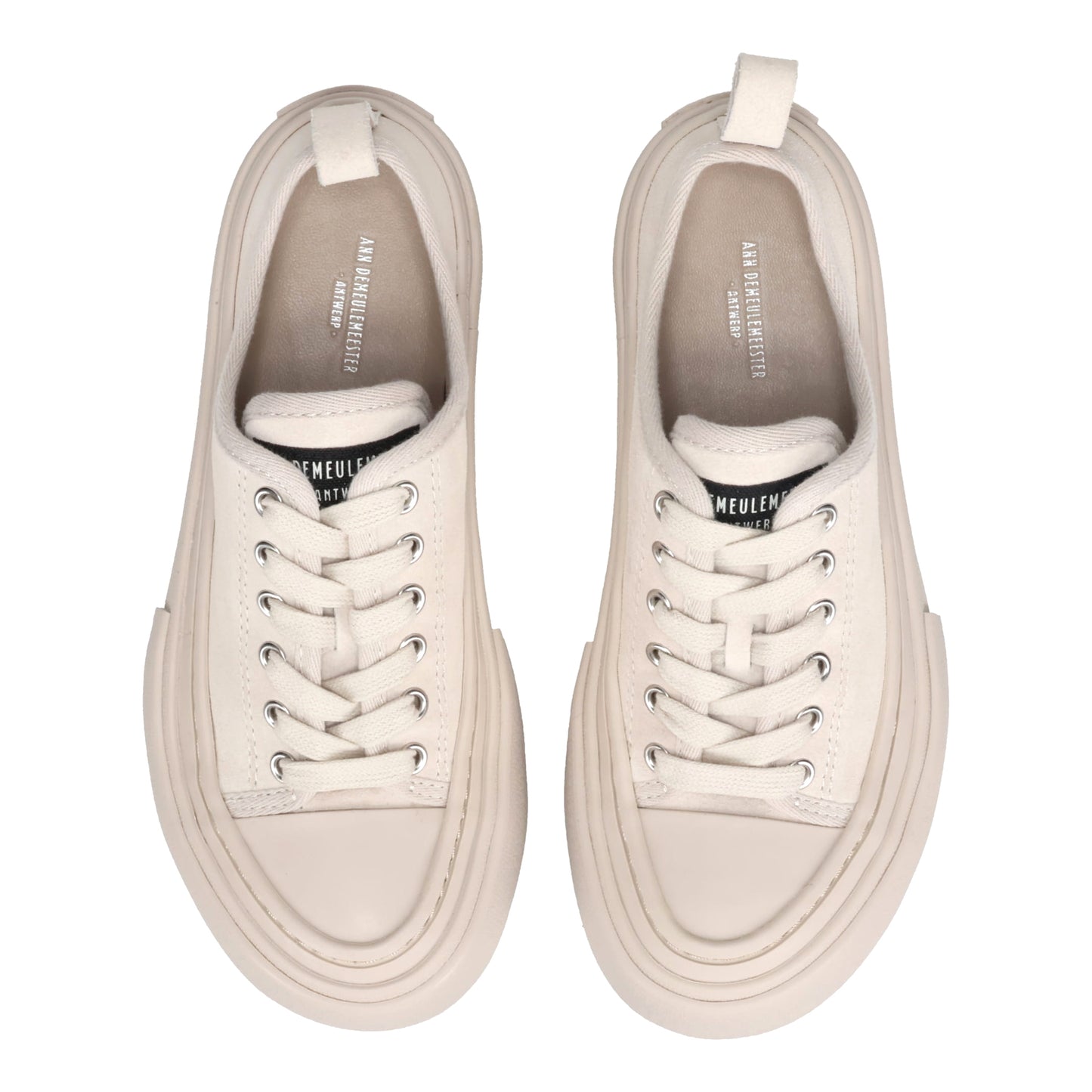 W HALLI VULCANIZED LOW-TOP SNEAKERS / 004:CHALK