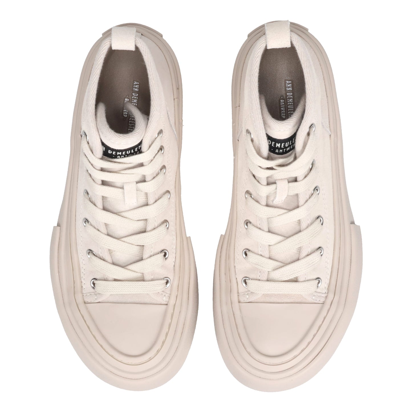 W SARIN VULCANIZED MID-TOP SNEAKERS / 004:CHALK