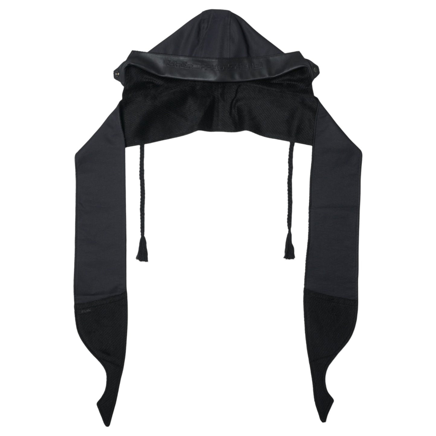 REVERSIBLE HOODED MUFFLER / BLACK