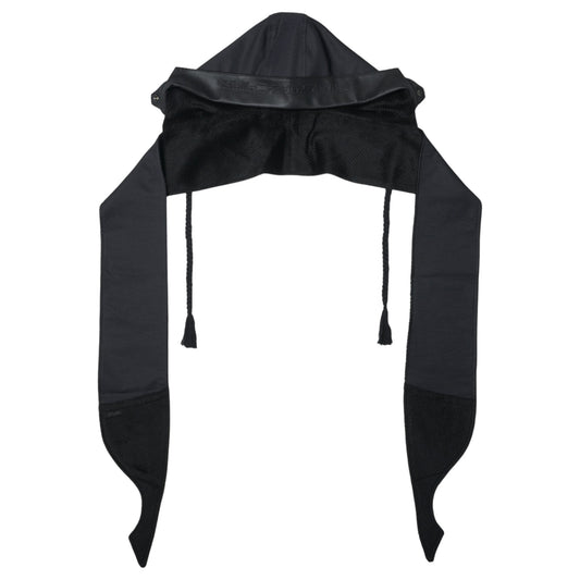 REVERSIBLE HOODED MUFFLER / BLACK