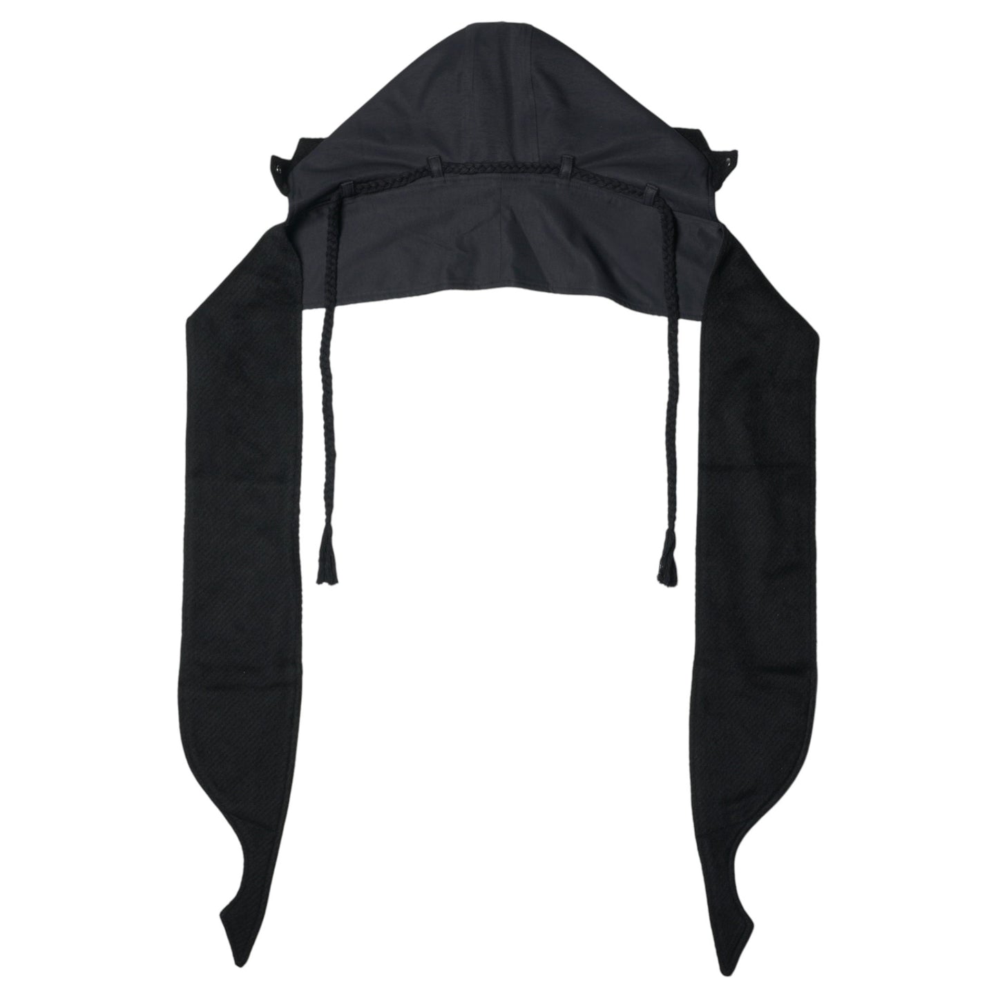 REVERSIBLE HOODED MUFFLER / BLACK