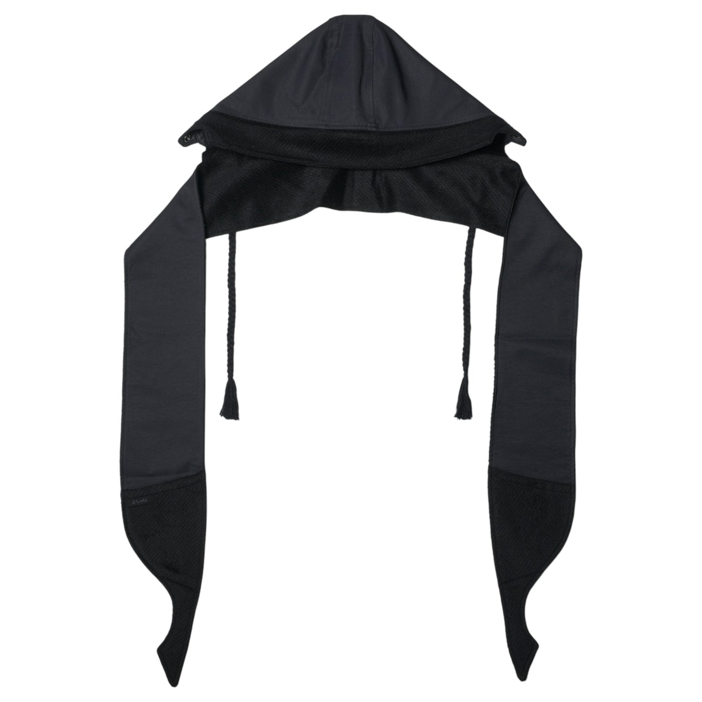 REVERSIBLE HOODED MUFFLER / BLACK