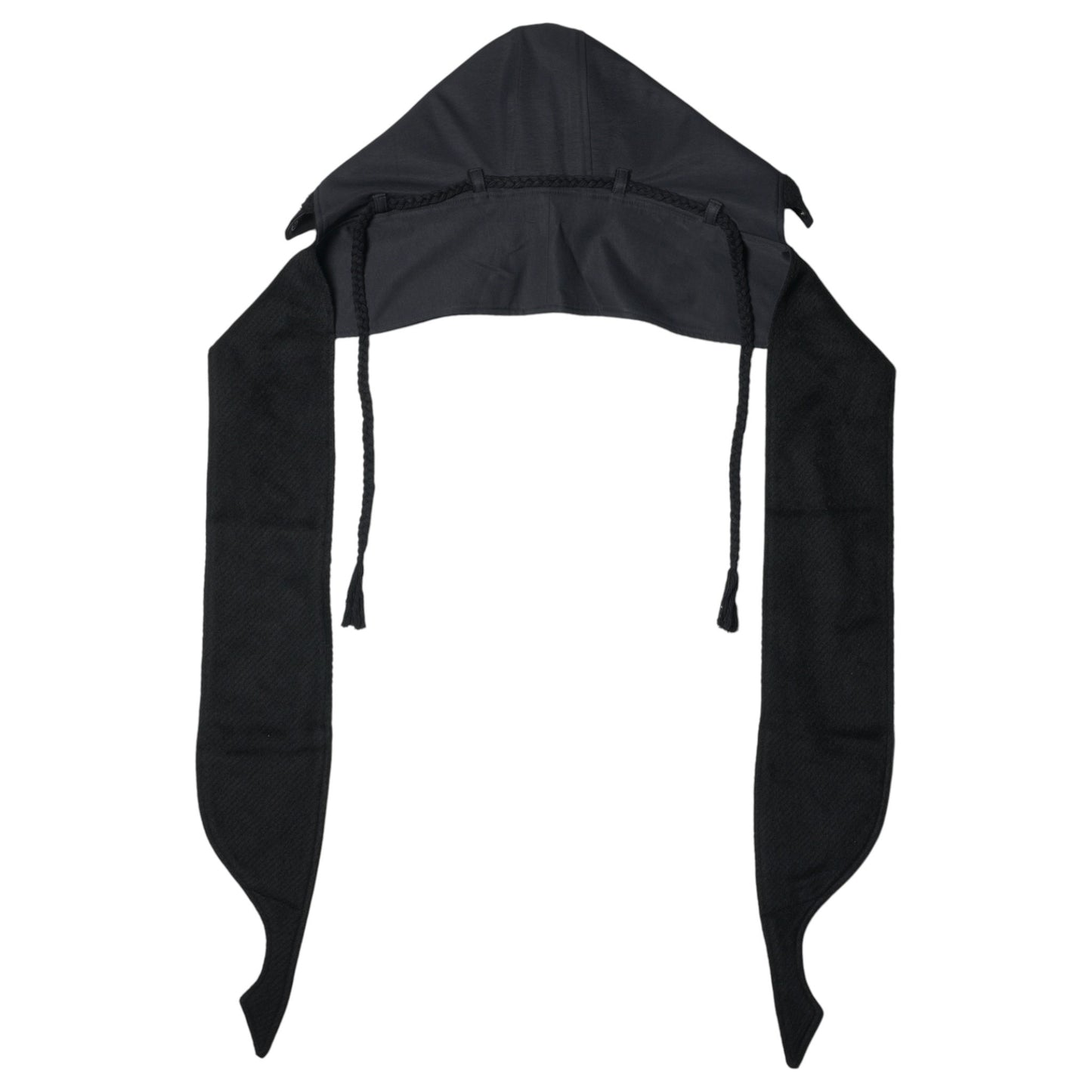 REVERSIBLE HOODED MUFFLER / BLACK