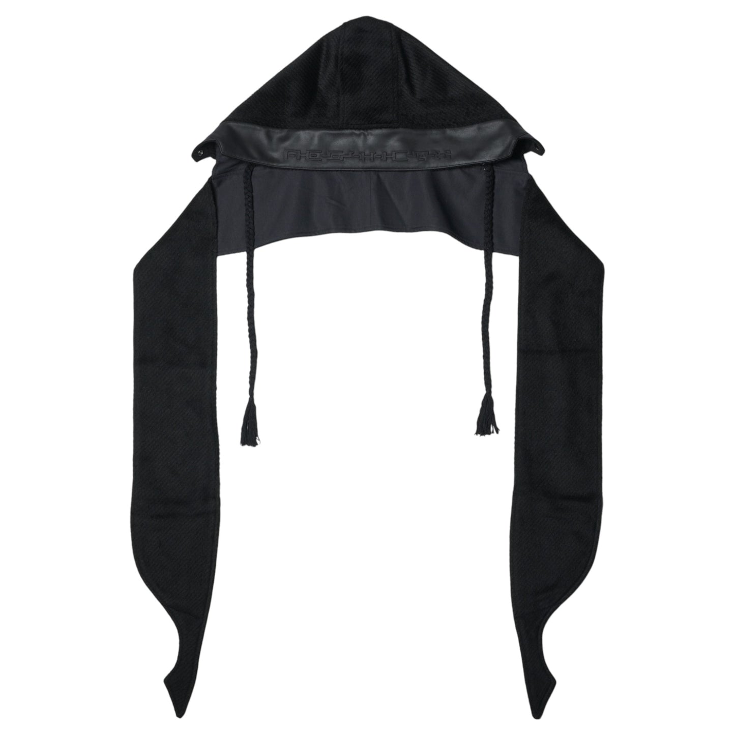 REVERSIBLE HOODED MUFFLER / BLACK