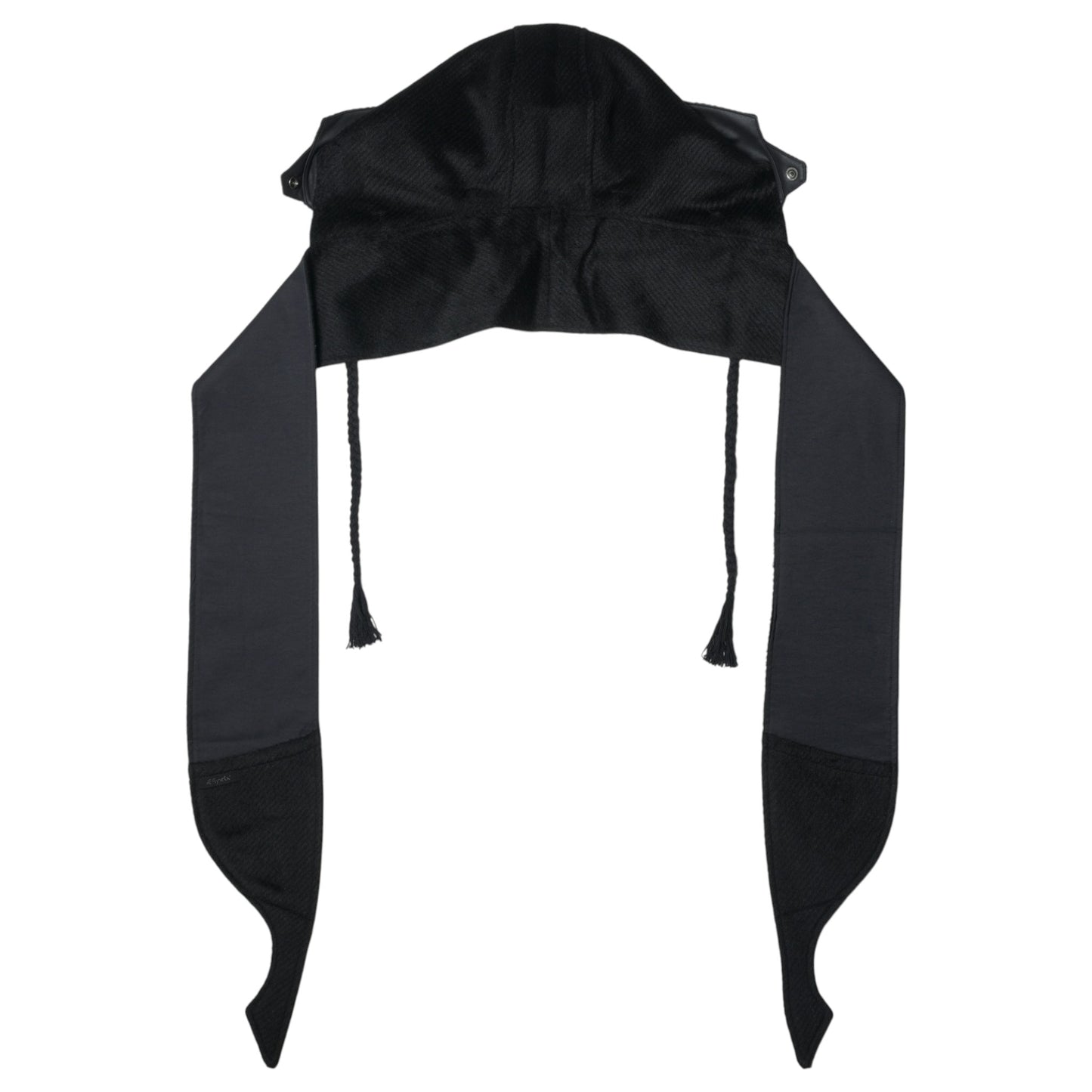 REVERSIBLE HOODED MUFFLER / BLACK