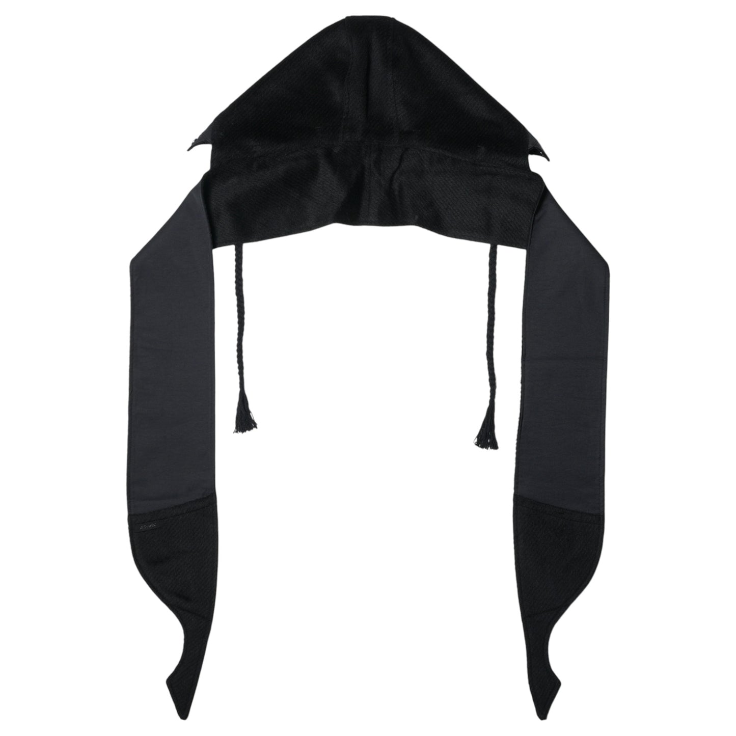 REVERSIBLE HOODED MUFFLER / BLACK