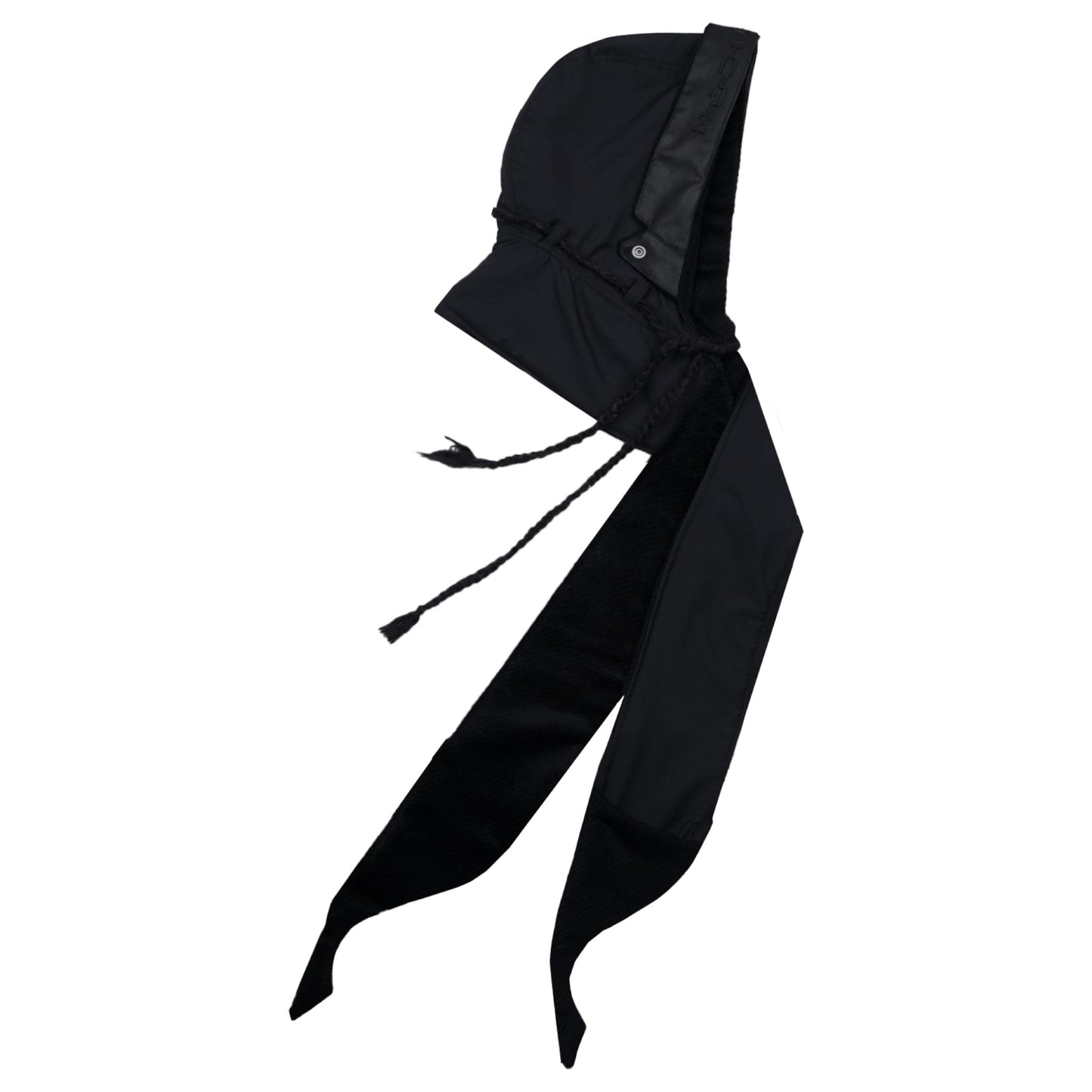 REVERSIBLE HOODED MUFFLER / BLACK