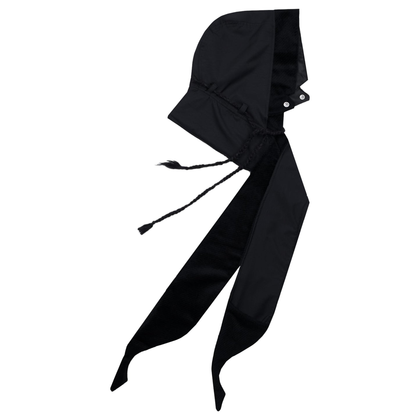 REVERSIBLE HOODED MUFFLER / BLACK