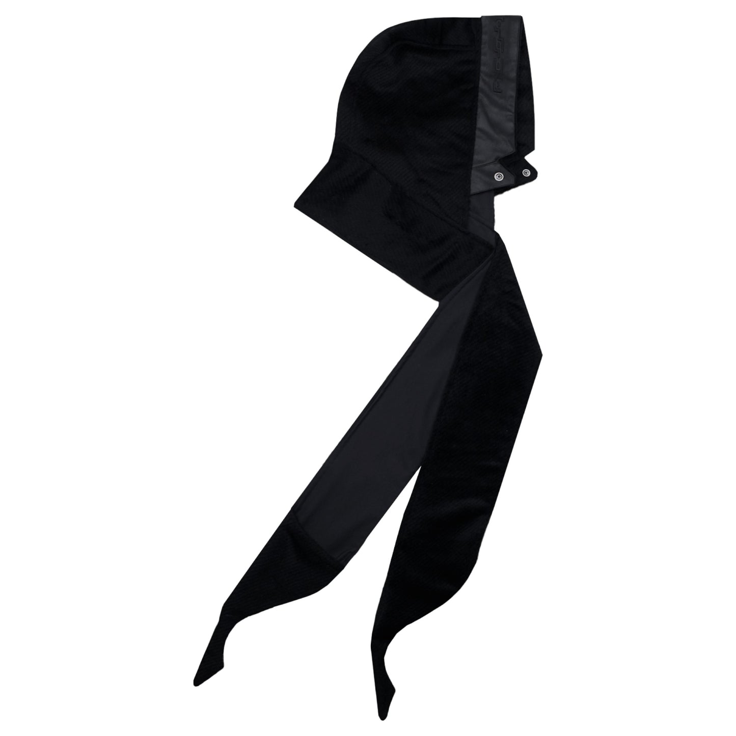 REVERSIBLE HOODED MUFFLER / BLACK