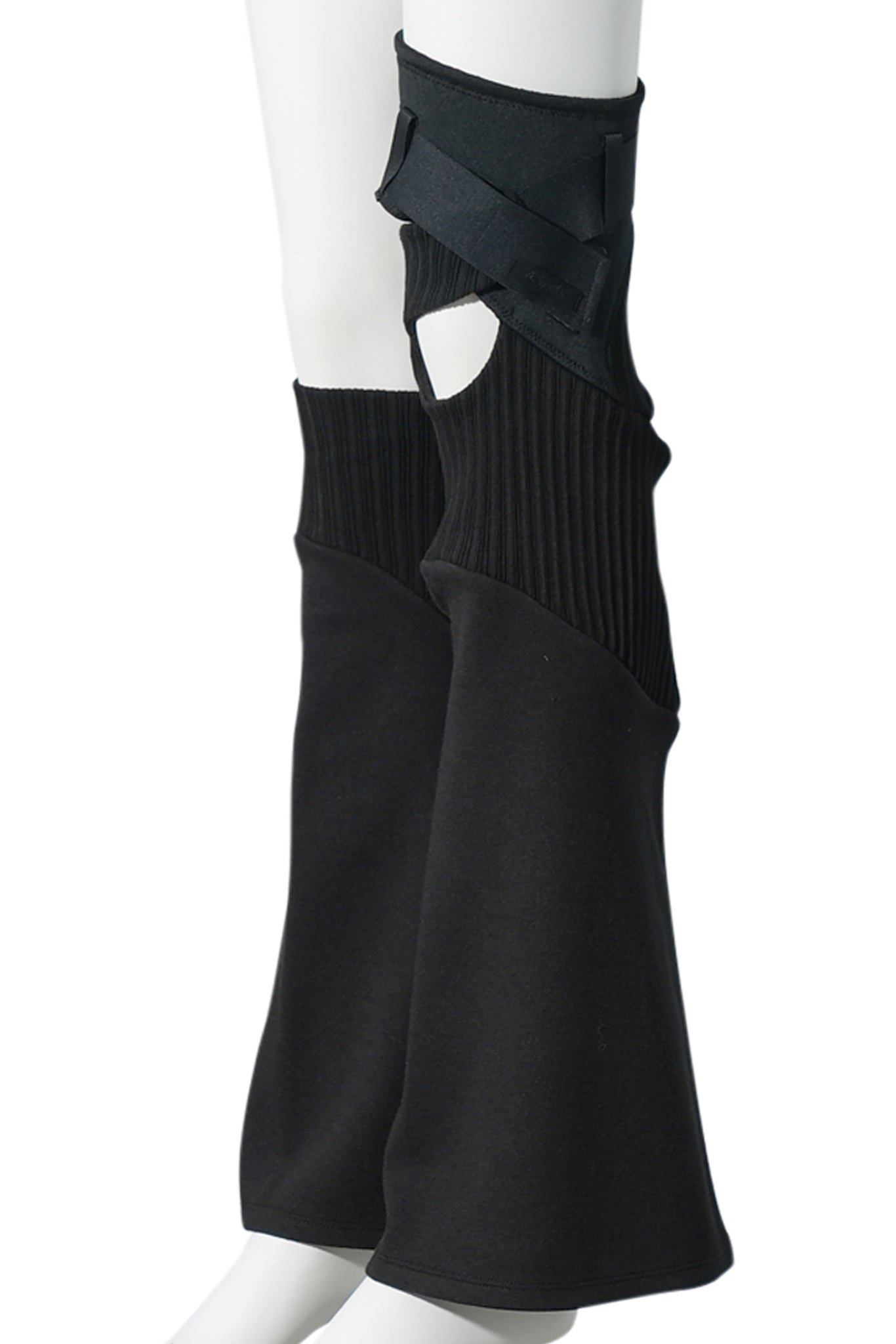 ASYMMETRIC LEG WARMER / BLACK