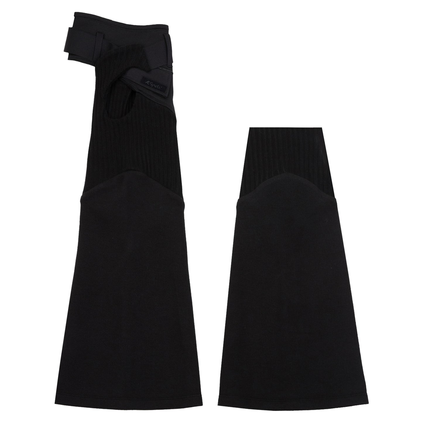 ASYMMETRIC LEG WARMER / BLACK