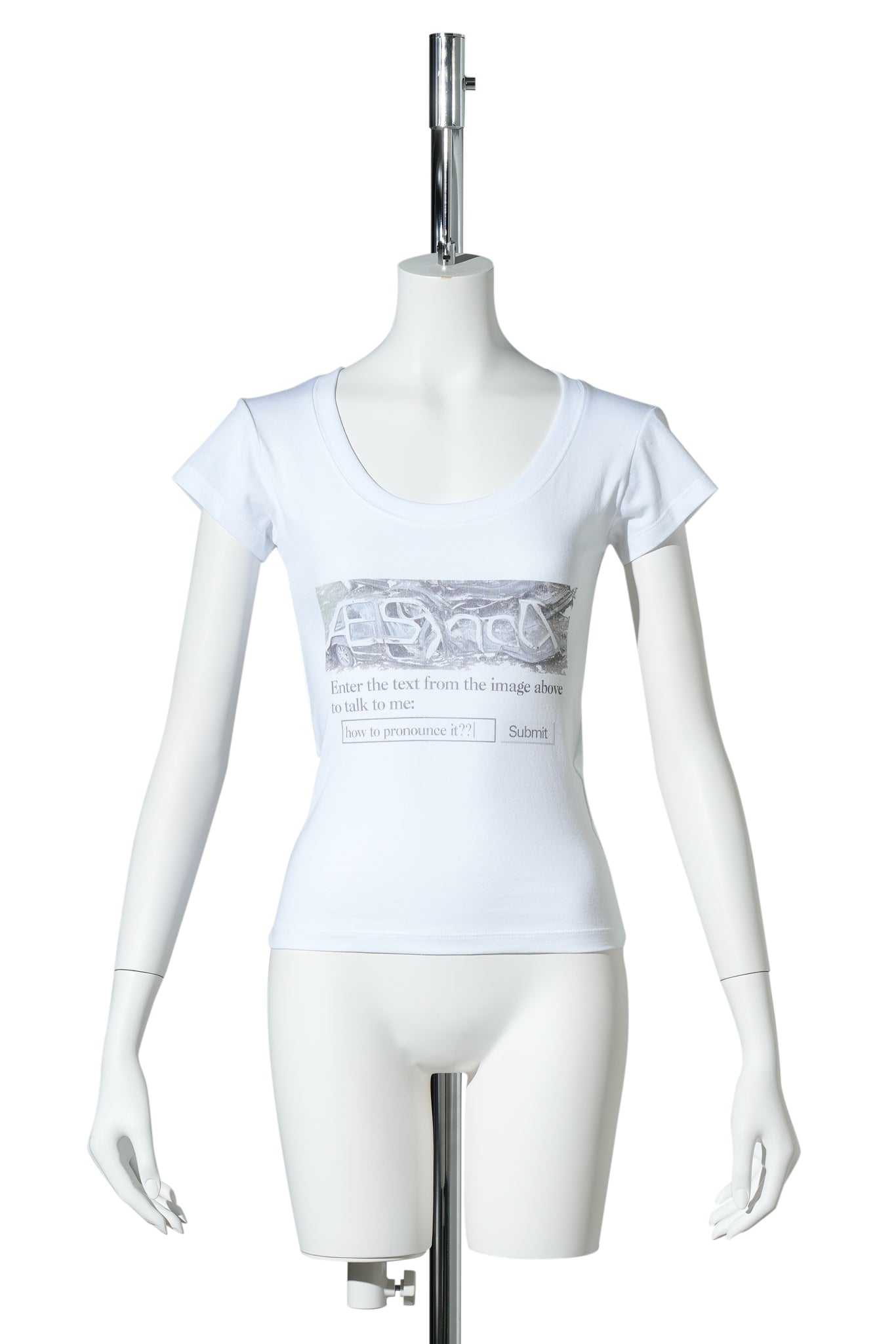 HOW TO PRONOUNCE IT? BABY T-SHIRT / WHITE