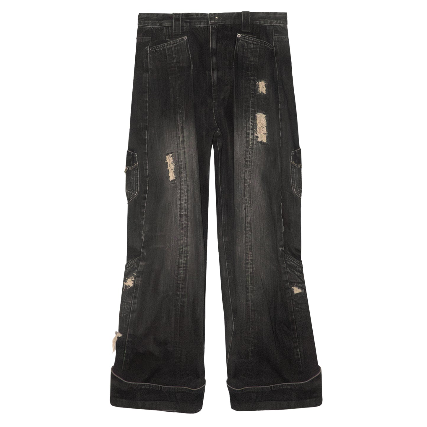 WIDE PANTS / SAND CHARCOAL