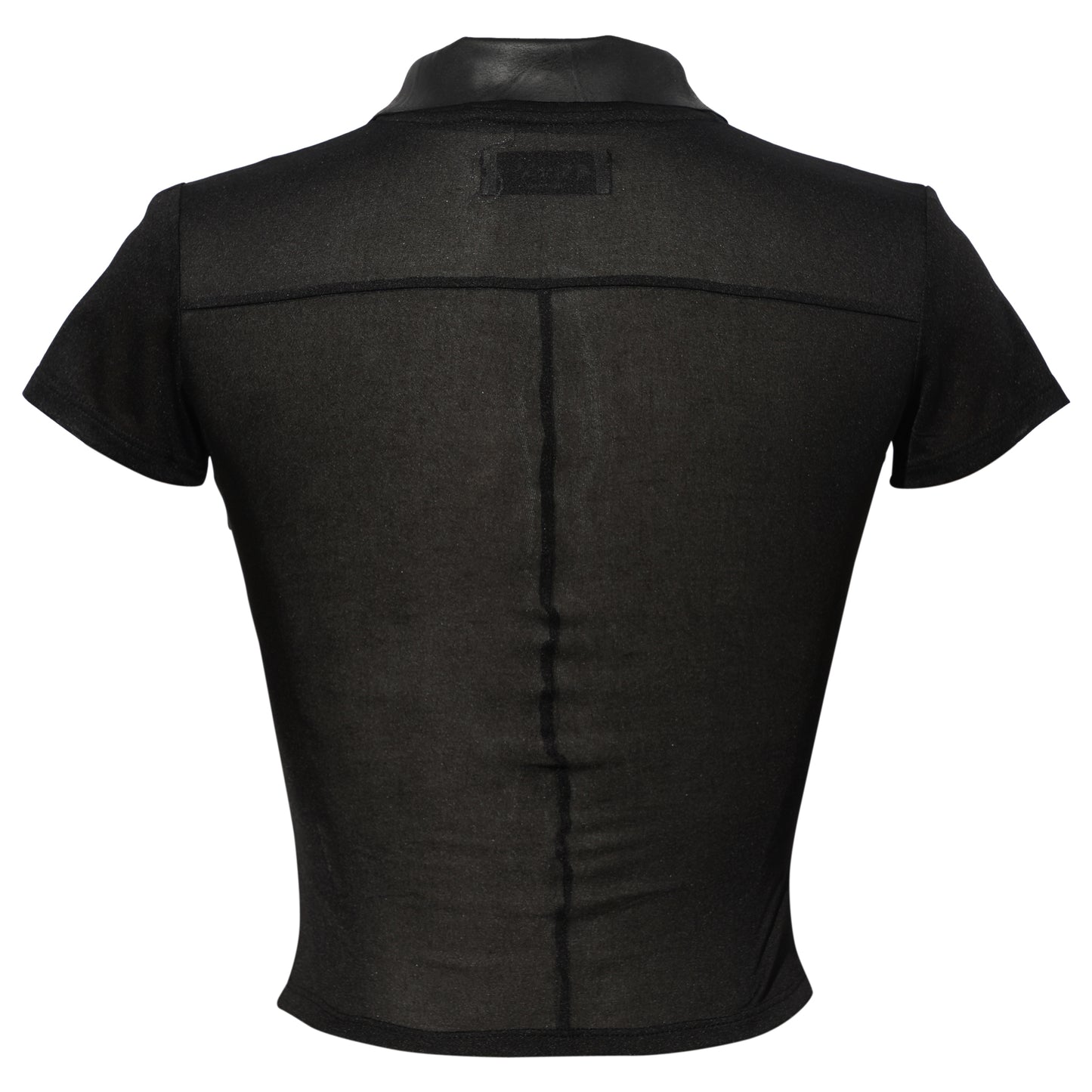 ASYMMETRIC HALF SLEEVE SHIRT (WM) / BLACK