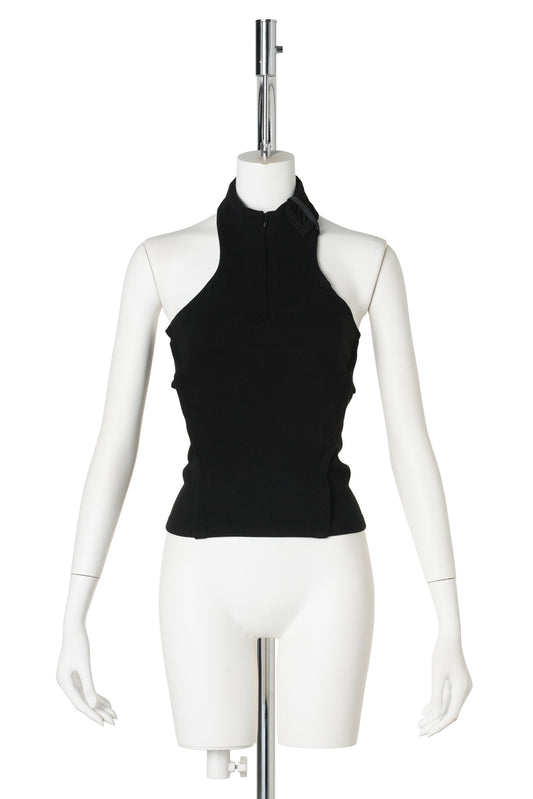 2WAY HALTER SLEEVELESS (WM) / BLACK