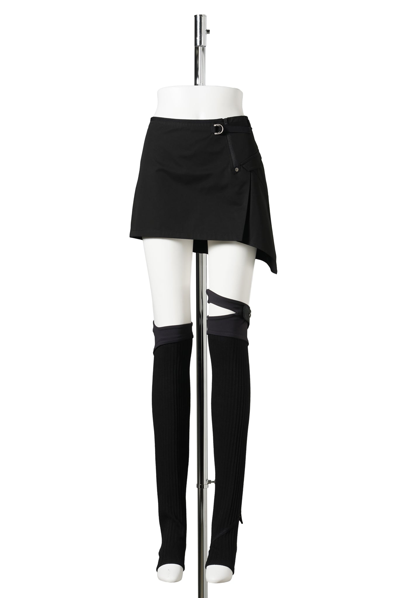 ASYMMETRIC LEG WARMER / BLACK
