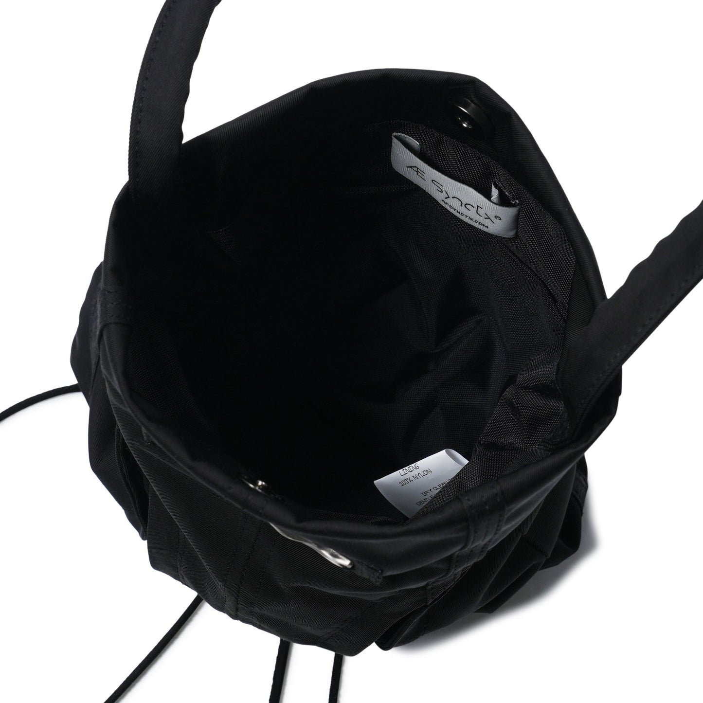 LACED CROSS BAG / BLACK