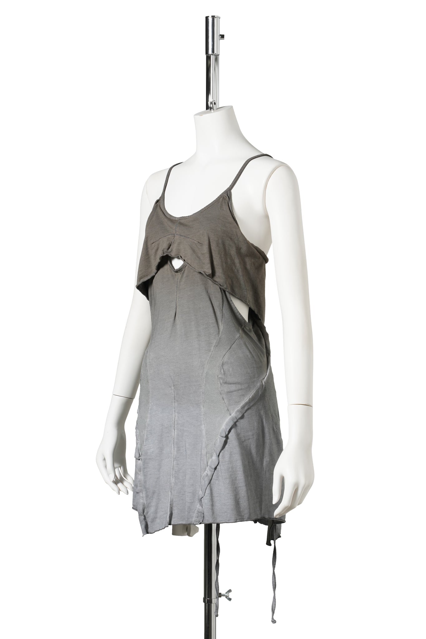 HALTER MINI DRESS / BLENDED GREY