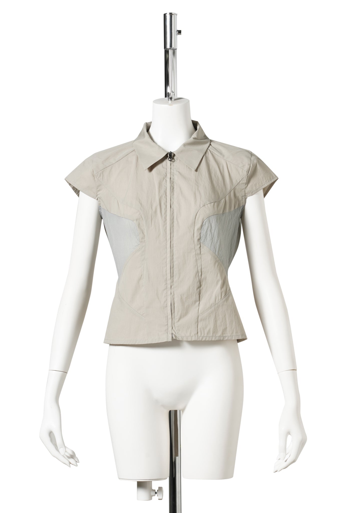 HALF SLEEVE SHIRT / LIGHT GREY