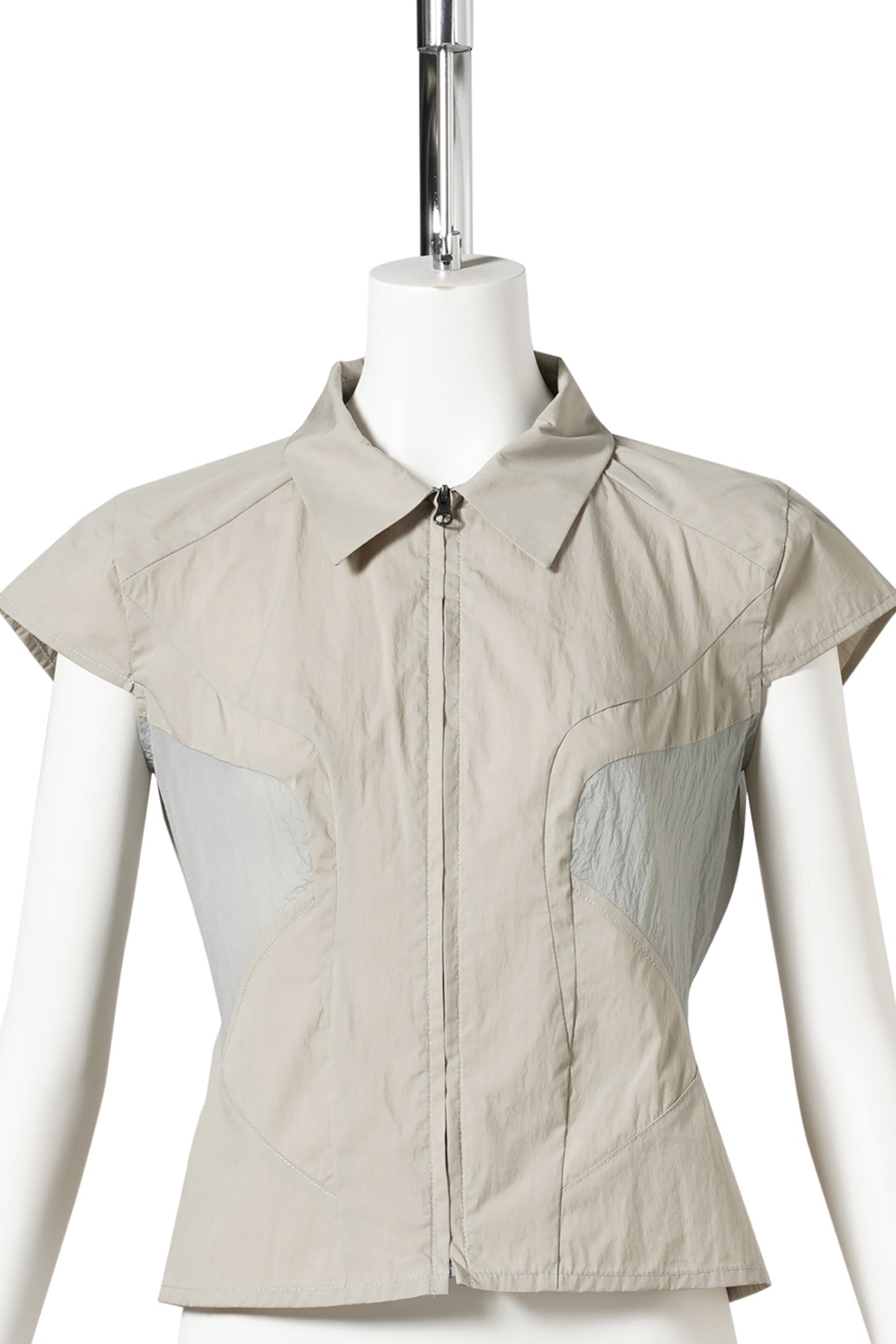 HALF SLEEVE SHIRT / LIGHT GREY
