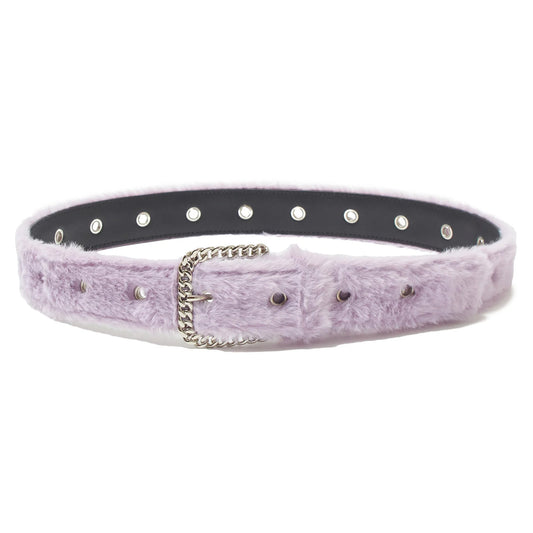 FUR BELT / PURPLE