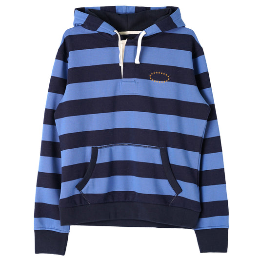 BORDER HOODIE / NAVY