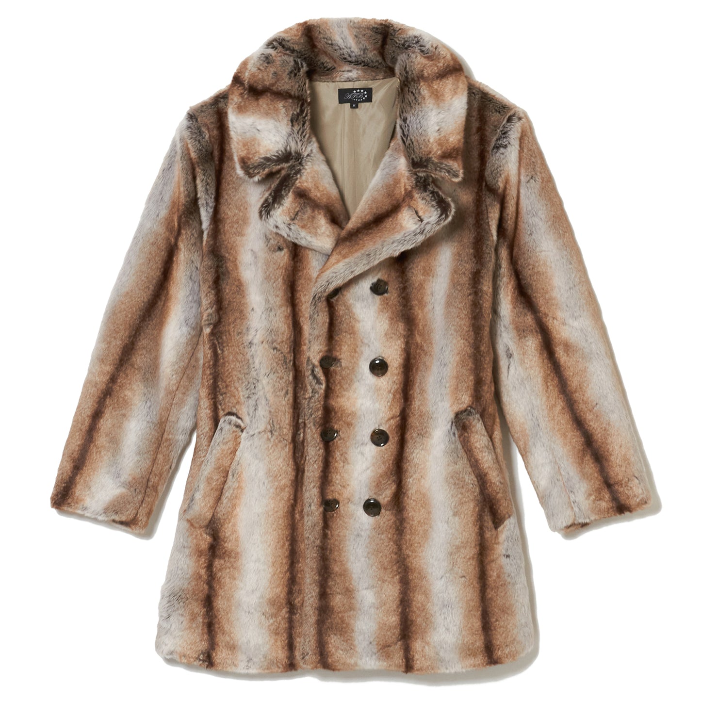 FAUXFUR COAT / BROWN