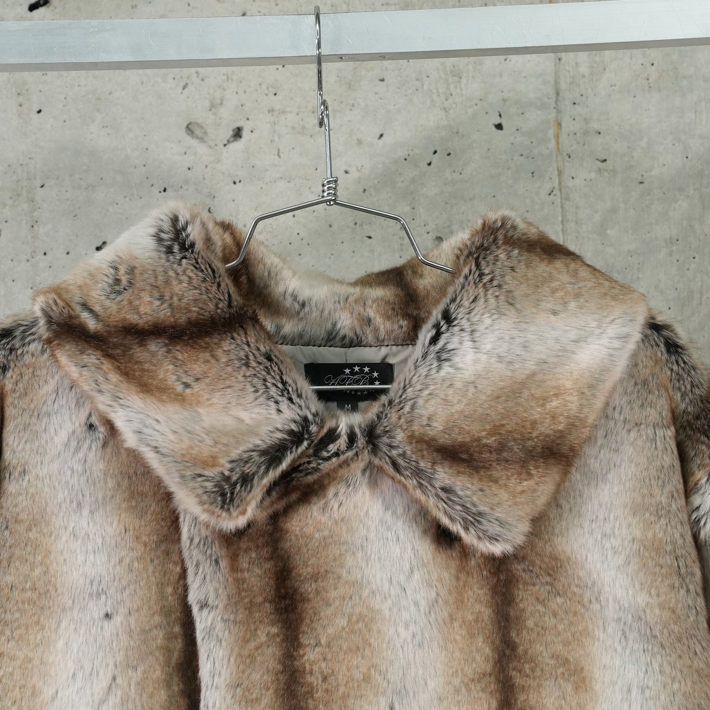 FAUXFUR COAT / BROWN