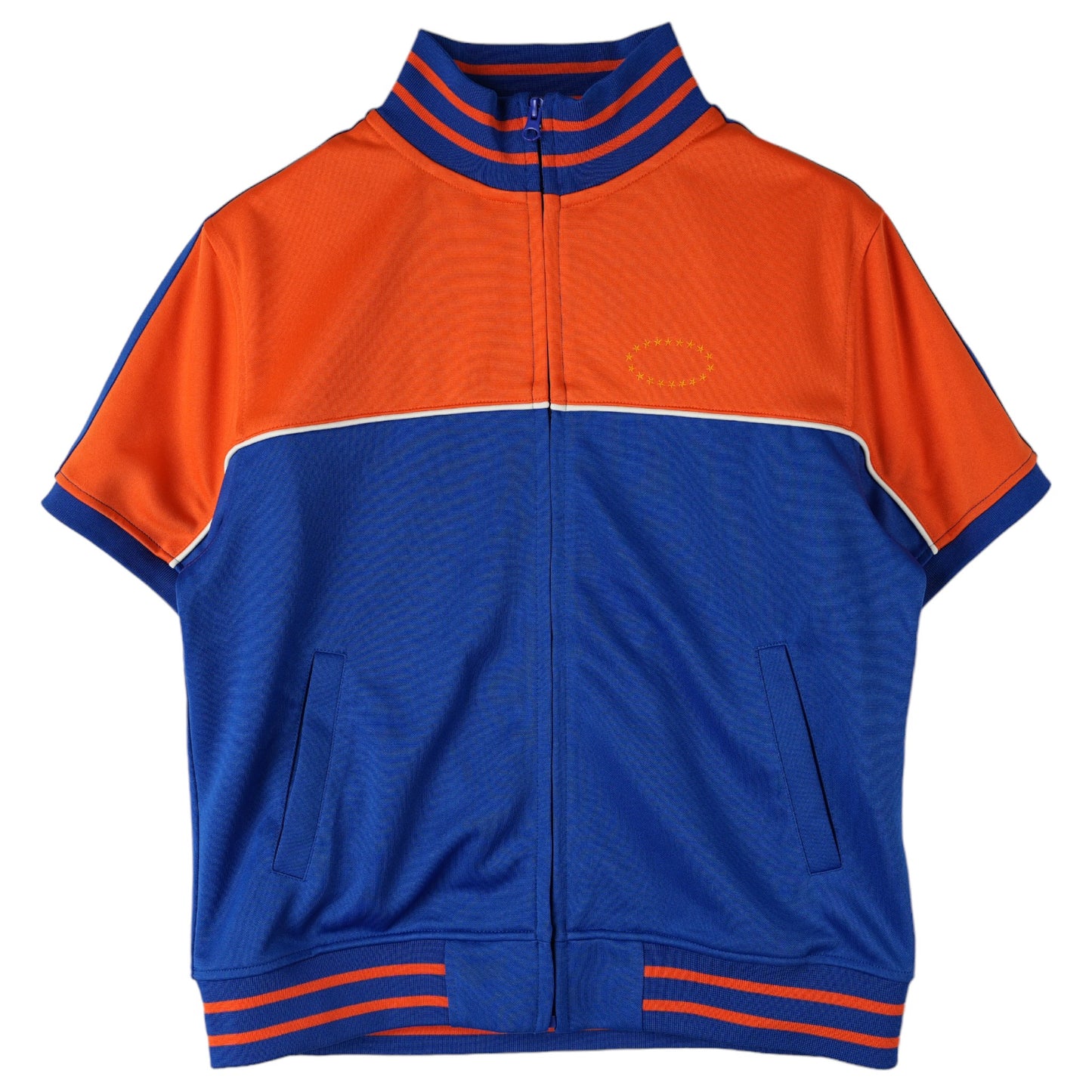 SS ZIP UP JERSEY / BLUE/ORANGE