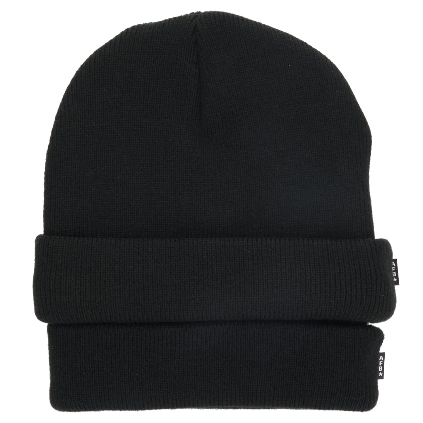 DOUBLE LAYERD BEANIE / BLACK