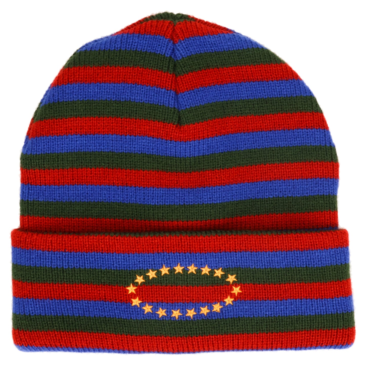 DOUBLE BEANIE / BLUE/RED