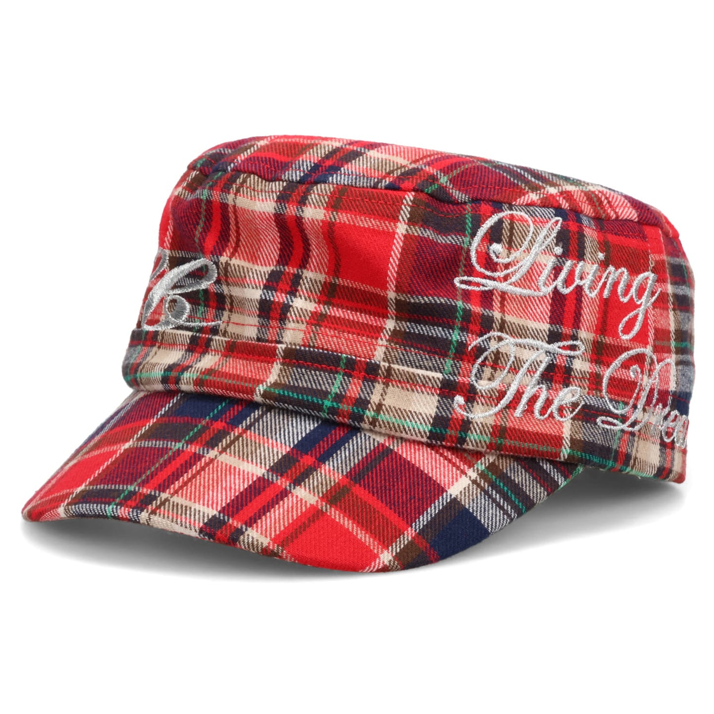 FLANNEL WORK CAP / RED