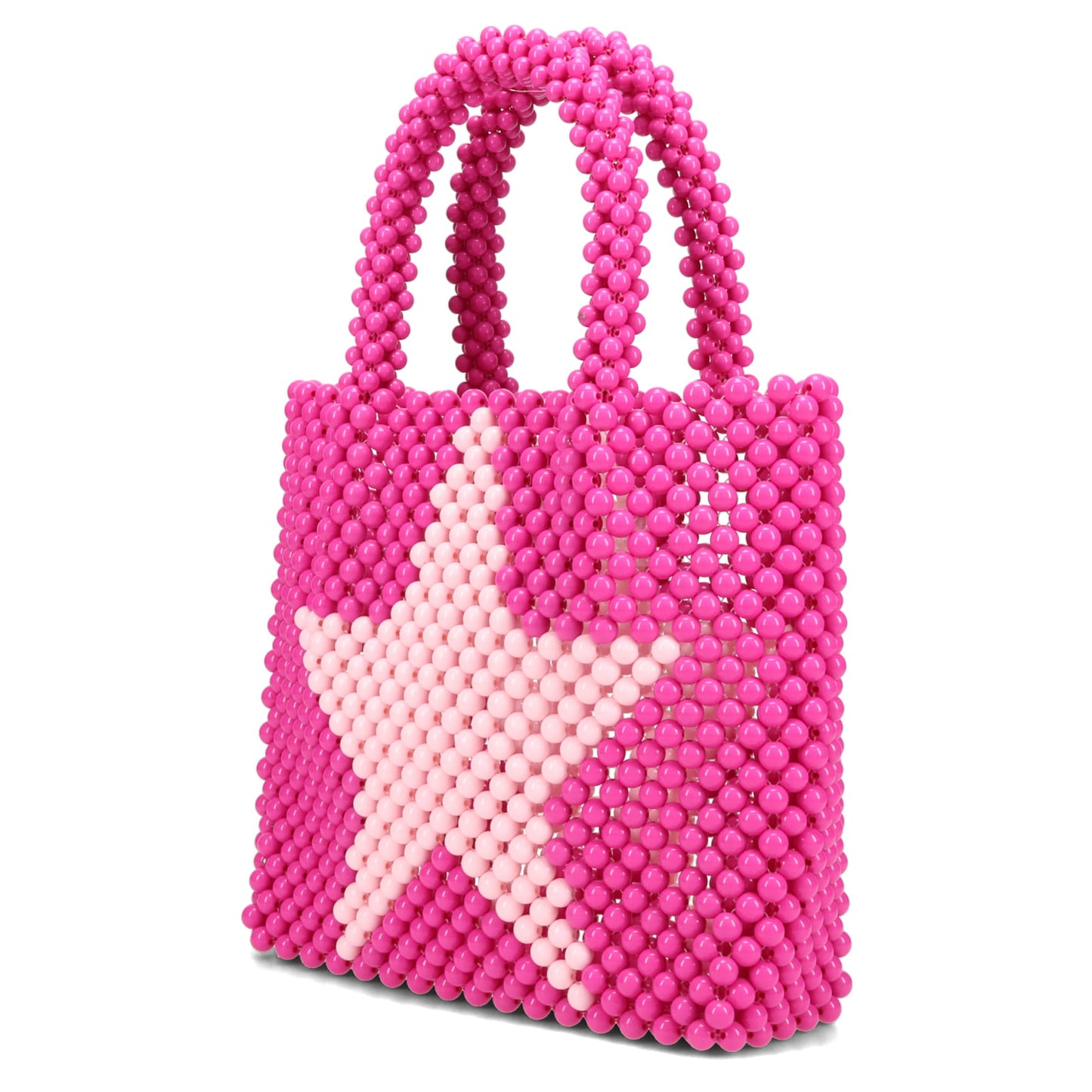 STAR BEADS HAND BAG / PINK