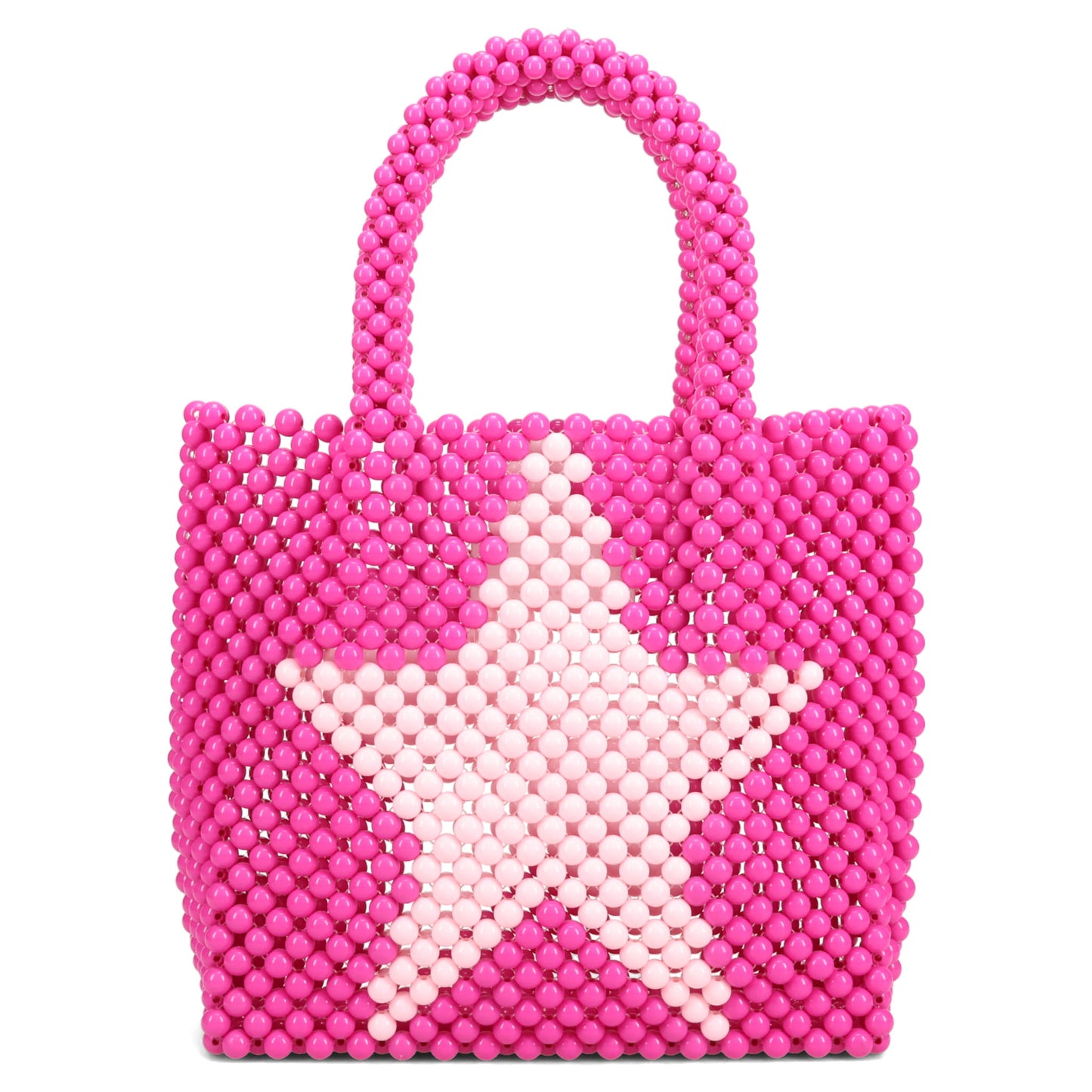 STAR BEADS HAND BAG / PINK