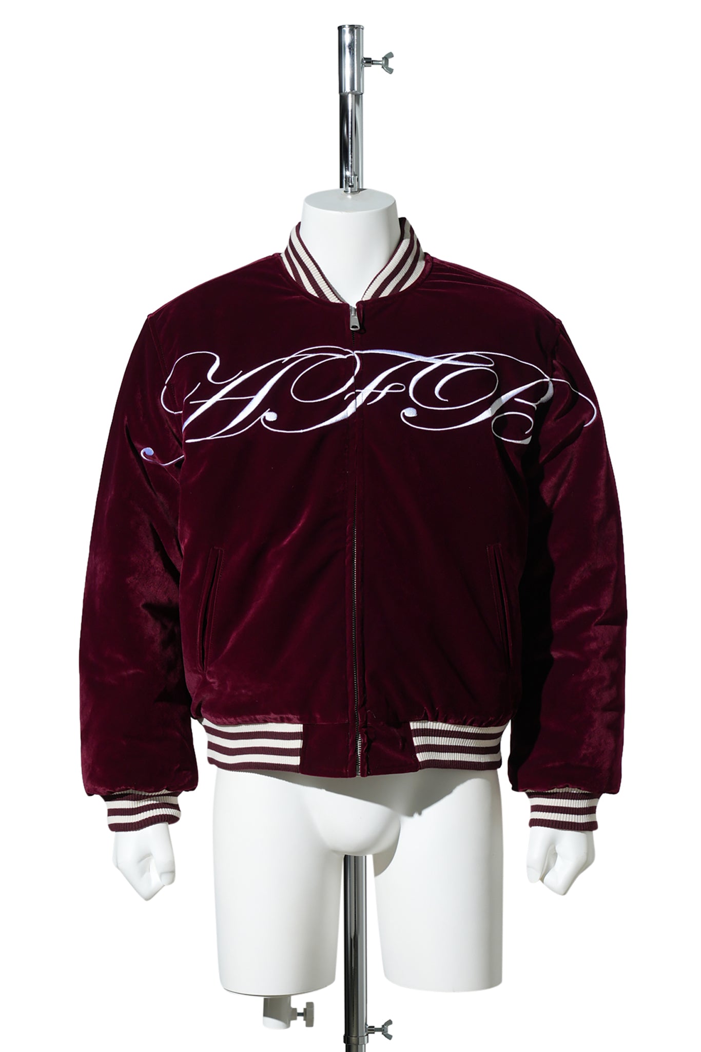 SIGNATURE BOMBER JACKET / WINE