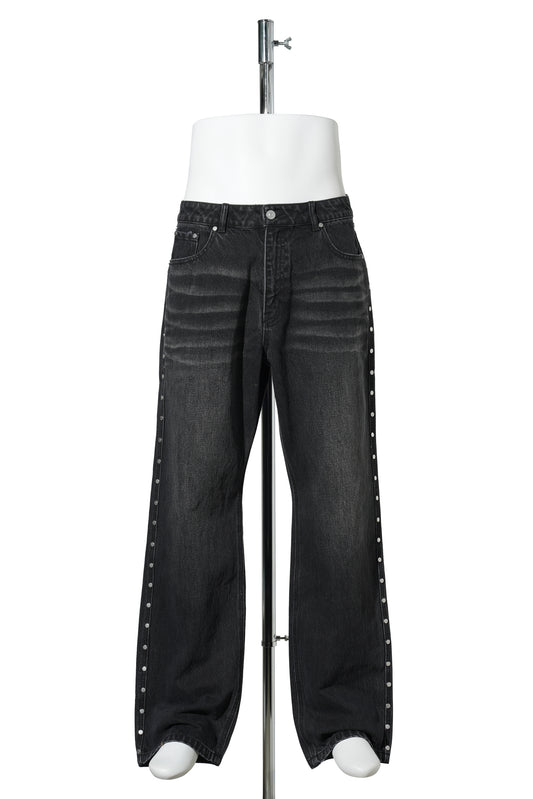 STREET STRAGHT PANTS / BLACK