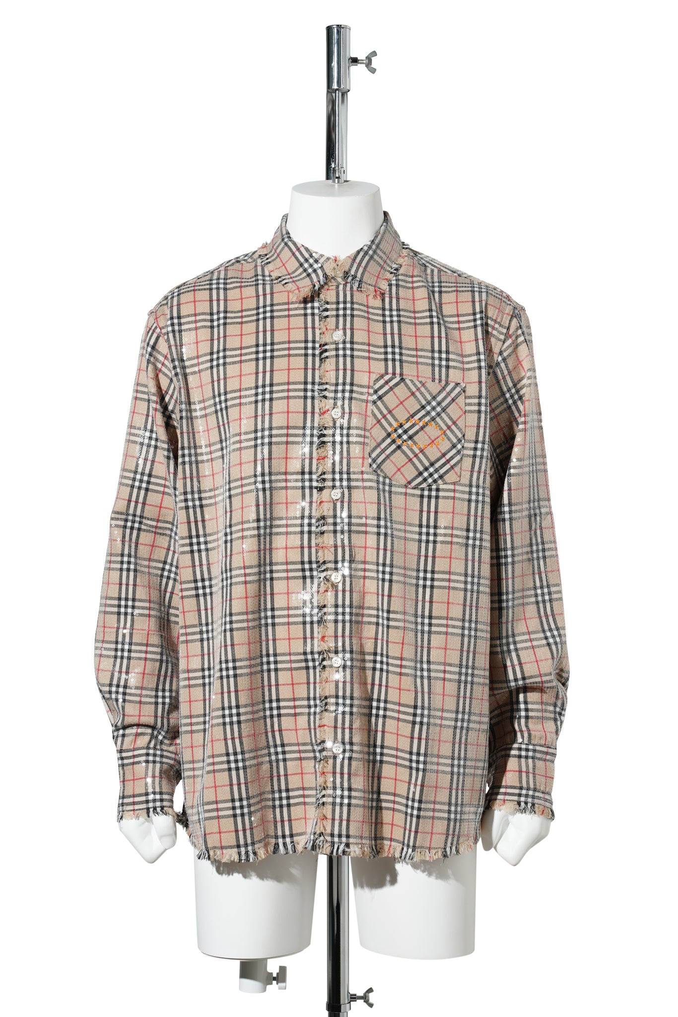 SPANGLE SHIRTS / BEIGE