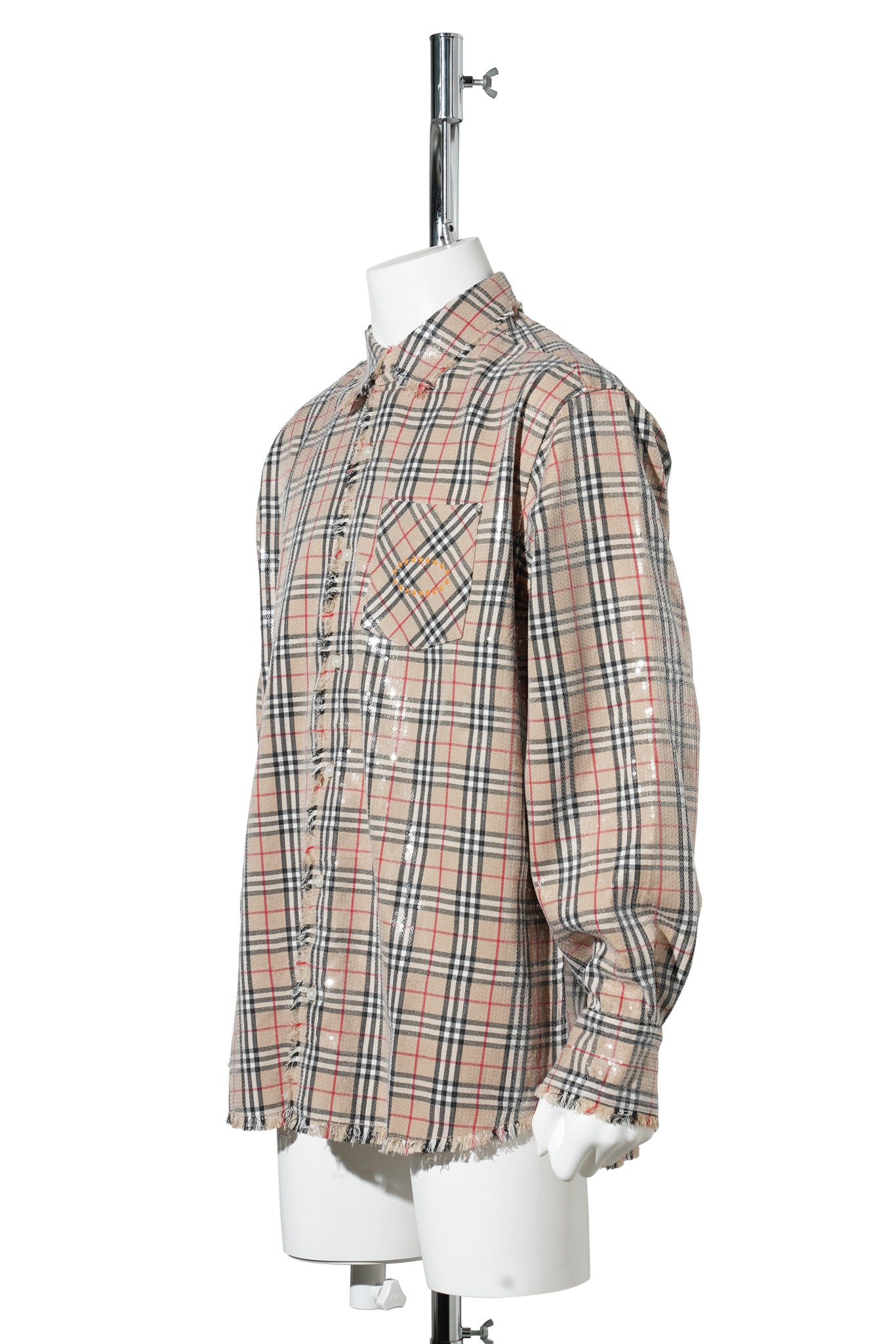 SPANGLE SHIRTS / BEIGE